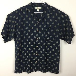 Men’s Tommy Bahama 100% Silk Shirt Pineapples